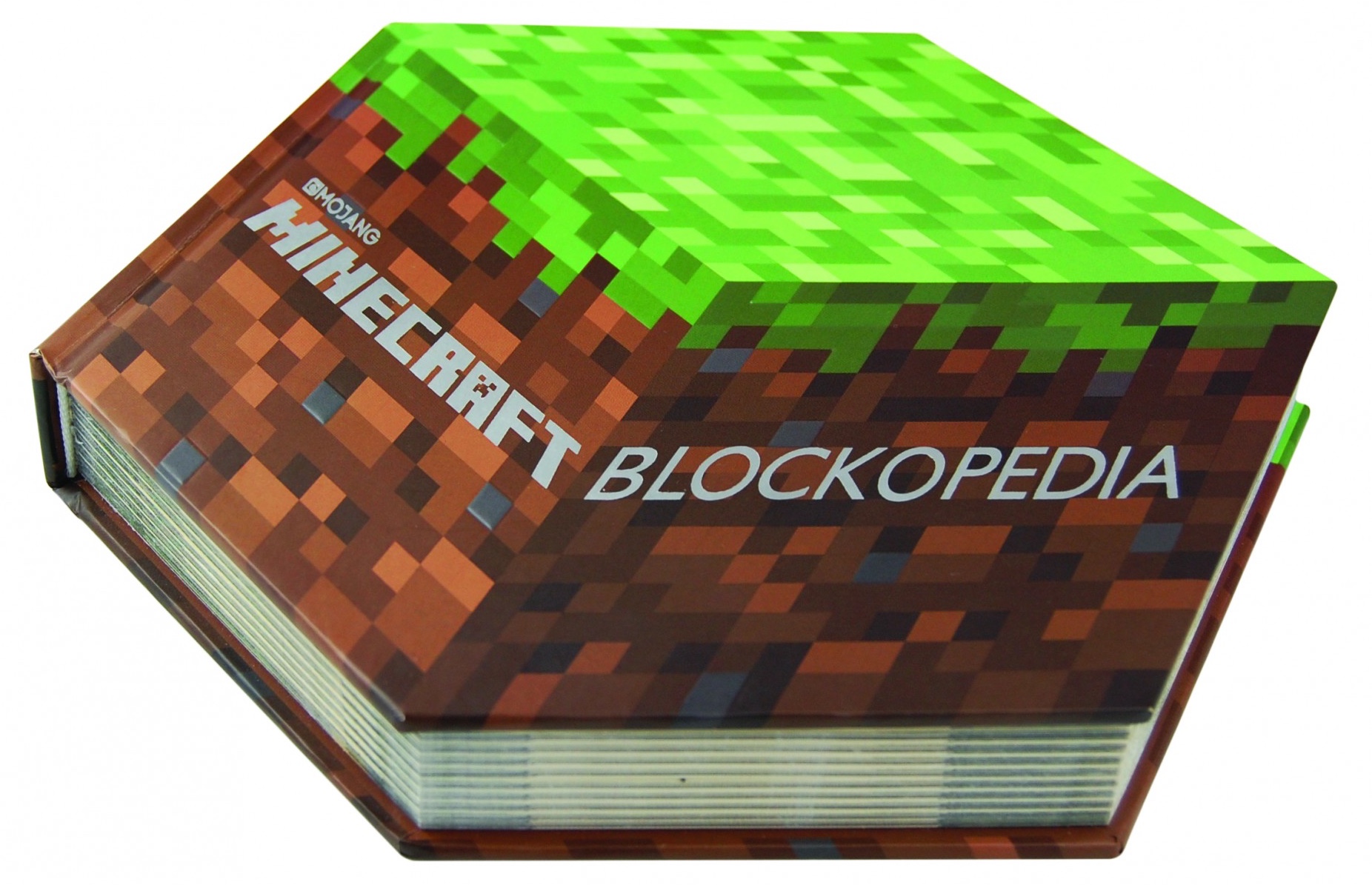 Photograph of the hexagonal book, Minecraft Blockopedia